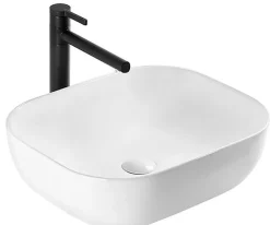 Vasque À Poser Rea Mona Slim White