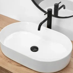 Vasque À Poser Rea Nadia 60 White Oval