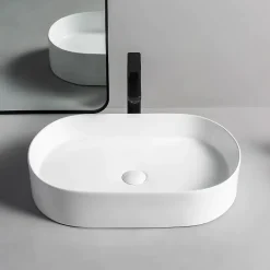 Vasque À Poser Rea Nadia 60 White Oval