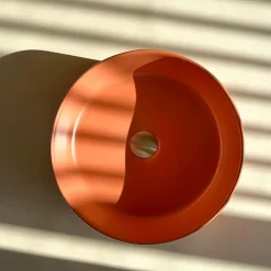 Vasque À Poser Rea Sami Terra Orange Round