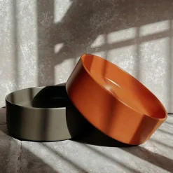 Vasque À Poser Rea Sami Terra Orange Round