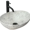 Vasque À Poser Rea Sofia Light Stone Grey Oval