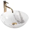 Vasque À Poser Rea Stella Shiny Aiax White Round