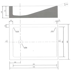 Vasque à poser rectangle en pierre naturelle