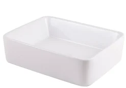 Vasque à poser rectangulaire céramique blanche GoodHome Surma