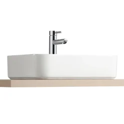 Vasque à poser rectangulaire céramique blanc Kalvin