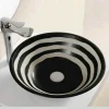 Vasque à Poser Ronde - Céramique Noire et Blanc - 41 cm - Virtual