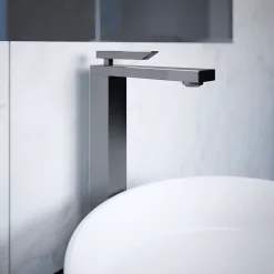Vasque à poser ronde céramique blanc mat GoodHome Samal