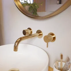 Vasque à poser ronde céramique blanc mat GoodHome Samal
