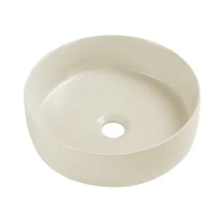 Vasque à poser ronde céramique beige Ø36 x H.12 cm Homesight Romeo