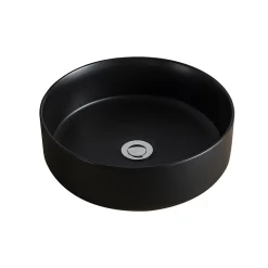 Vasque à poser ronde céramique noir mat Ø36 x H.12 cm Homesight Romeo