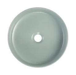 Vasque à poser ronde céramique vert sauge Ø36 x H.12 cm Homesight Romeo