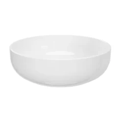 Vasque à poser ronde céramique blanc brillant GoodHome Cavally