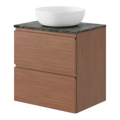 Vasque à poser ronde en céramique blanche Ø41.5 cm GoodHome Ondava