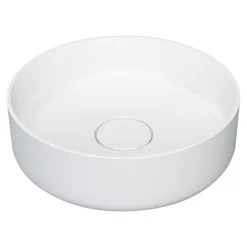 Vasque à poser ronde en résine blanc Apanas GoodHome