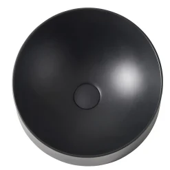Vasque à poser résine GoodHome Allos Noir