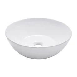 Vasque À Poser Schulte Beco - 38 X 13 Cm - Céramique - Lavabo Arrondi - Blanc