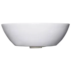 Vasque À Poser Schulte Beco - 38 X 13 Cm - Céramique - Lavabo Arrondi - Blanc
