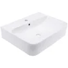 Vasque À Poser Schulte Dara - 60,5 X 47 X 14,5 Cm - Rectangulaire - Blanc