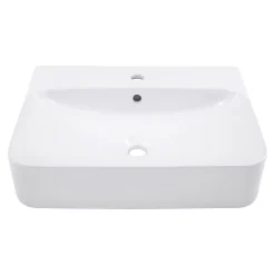 Vasque À Poser Schulte Dara - 60,5 X 47 X 14,5 Cm - Rectangulaire - Blanc