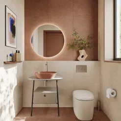 Vasque à poser VITRA Plural VitrA Clean terre rouge mat