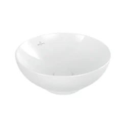 Vasque 38 x 38 ronde à poser VILLEROY ET BOCH Loop & Friends non meulé blanche sans trop plein