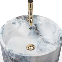 Vasque Autoportante Rea Anya Granit Matt Grey Round
