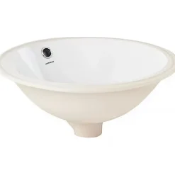 Vasque céramique traditionnelle SANINDUSA a encastrer par dessous Arc 46 blanc