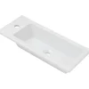 Vasque céramique traditionnelle SANINDUSA a encastrer par dessus rectangulaire Alicante 600 blanc