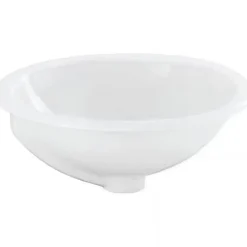 Vasque céramique traditionnelle SANINDUSA a encastrer par dessus Anna blanc