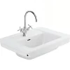 Vasque céramique traditionnelle SANINDUSA a encastrer Vintage blanc