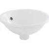 Vasque céramique traditionnelle SANINDUSA a encastrer par dessus Tabarca blanc