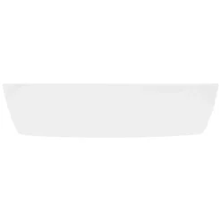 Vasque en céramique blanc avec bonde de vidage pour salle de bain 605x380x140 mm