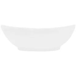 Vasque en céramique blanc avec bonde de vidage pour salle de bain 590x390x200 mm