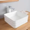 Vasque en céramique carré Trooper 39cm