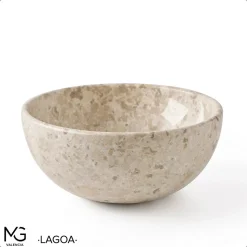 Vasque en marbre naturel LAGOA 35x35x15 cm