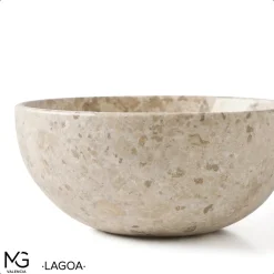 Vasque en marbre naturel LAGOA 35x35x15 cm