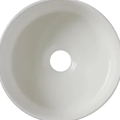 Vasque Lave mains Jany 25 cm - Blanc brillant - Faible diamètre - Rebords fins