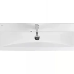 Vasque murale ou à encastrer céramique traditionnelle SANINDUSA Look 63x36 blanc
