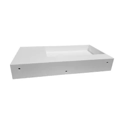 Vasque rectangulaire à suspendre 90x48x13cm en fonte minérale - PB2015