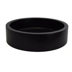 Vasque ronde à poser effet béton noir, Arlequin
