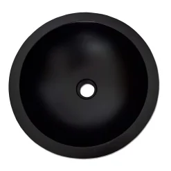 Vasque ronde à poser effet béton noir, Rondo