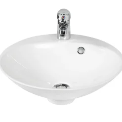 Vasque ronde à poser RESIBOL 45 cm - Blanc