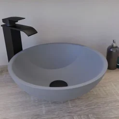 Vasque ronde à poser TREND - Gris mat