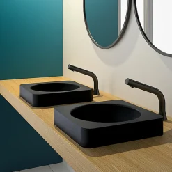 Vasque Semi-Encastrée - Carrée - 38 cm - Inox Noir - QUADRA
