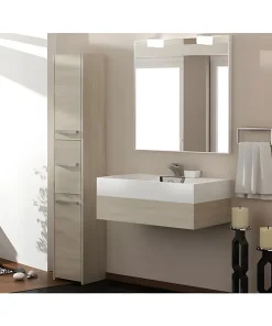 VERONA - Colonne de salle de bain 30x30x170 - Meuble salle de bain - Rangement salle de bain - Colonne rangement