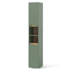 Vicco Vert/Artisan 30x180cm avec portes et compartiments ouverts