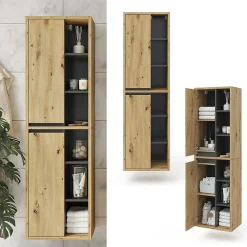 Vicco Armoire de salle de bain Chêne Artisan 50x170cm