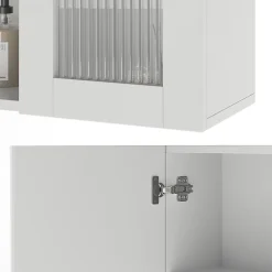 Vicco Armoire de toilette Blanc 60x50cm avec miroir