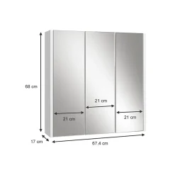 Vicco Armoire de toilette Blanc 67.4x68cm